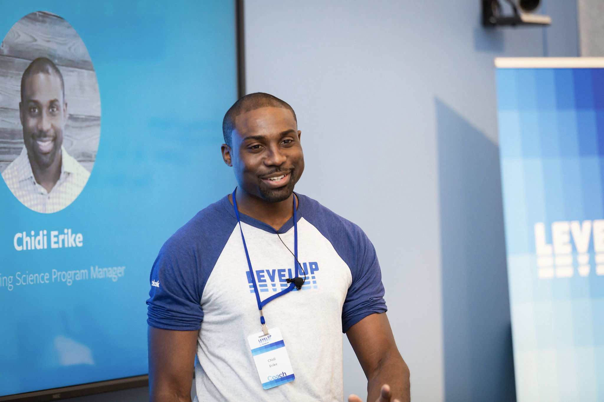 Photo of MLT MBA Prep Alum Chidi Erike presenting at Facebook